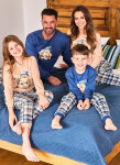Pyžamo Cornette 115/292 Bears l/r S-2XL pánské džínovina L