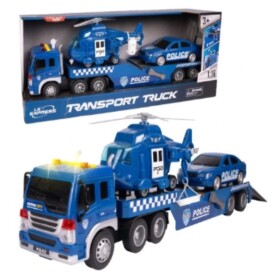 MalPlay Policejní transportér s helikoptérou a autem