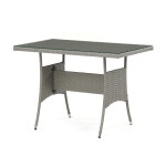 Zahradní sestava 100x60x69cm, polyratan, šedá, AZS-A1442 GREY