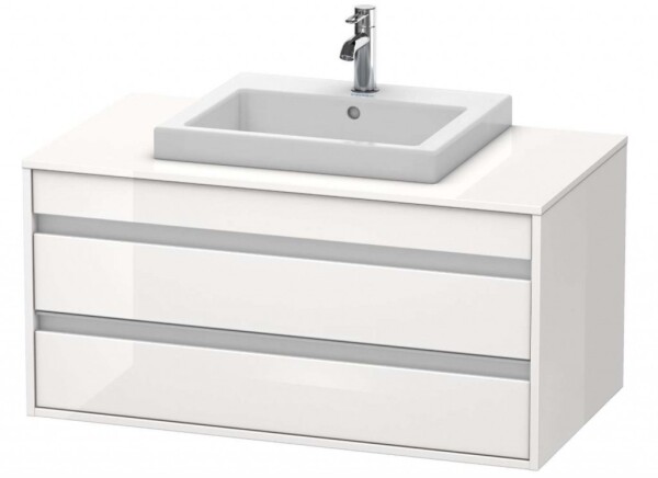 DURAVIT - Ketho Umyvadlová skříňka 50x100x55 cm, 2 zásuvka, lesklá bílá KT675502222