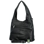Módní dámská koženková kabelka na rameno Lucyna, černá
