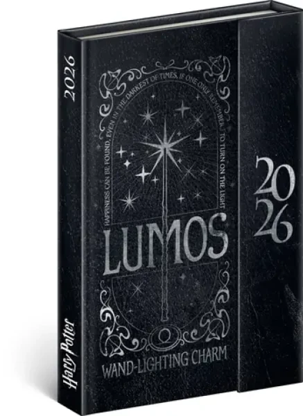 NOTIQUE Týdenní magnetický diář Harry Potter – Lumos 2026, 11 x 16 cm (PGD-35571-Z)