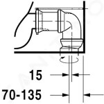 DURAVIT - Starck 1 Stojící WC kombi mísa, WonderGliss, bílá 02330900641