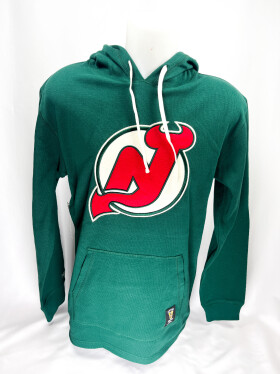 Mitchell Ness Pánská Mikina New Jersey Devils Thermal Lightweight Hoodie Vintage Logo Velikost: