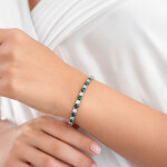 Tennis náramek s růžovými a čirými zirkony Cianoti, Růžová 26 cm