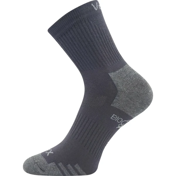 VOXX Ponožky sportovní z BIO bavlny BOAZ tmavě šedé (3 páry) 35-38 120134