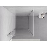 MEXEN/S - Exo sprchový kout dveře křídlové 95 x 95, transparent, chrom 8181-095-095-01-00