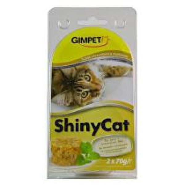 Gimpet kočka konz. ShinyCat tuňak/krev/maltóza 2x70g