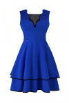 Dámské šaty model 7573029 Jersa Velikost: Barvy: Královská modř