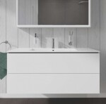 DURAVIT - L-Cube Umyvadlová skříňka 55x122x48 cm, 2 zásuvky, bílá mat LC624301818