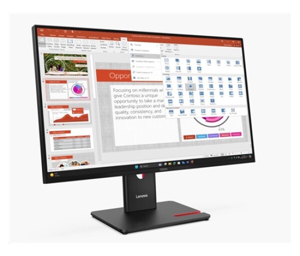 LENOVO LCD ThinkVision T27-40- 27",IPS,mat,16:9,1920x1080,178/178,4/6ms,300cd/m2,1500:1,DP,HDMI,VGA,PIVOT,VESA,3Y EDF_8055343