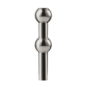 Stoff Nagel Designová vázička STOFF Nagel Black Chrome, černá barva, kov