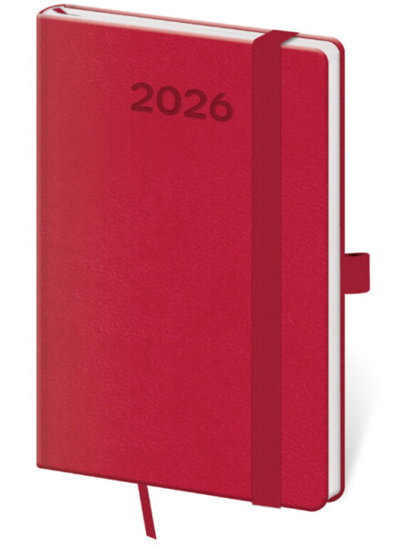 Týdenní diář 2026 Helma kapesní - Print Pop malinový
