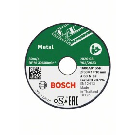Bosch Accessories Bosch 1600A01S5Y řezný kotouč rovný 50 mm 1 ks