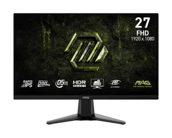 27" MSI MAG 275F E20 černá / Herní monitor / FHD / Rapid IPS / 200Hz / 0,5ms / HDMI+DP / VESA (MAG 275F E20)