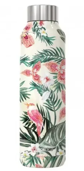 Quokka Nerezová láhev Solid jungle flora 630 ml / doprodej (Q11851)