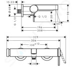 HANSGROHE - Finoris Vanová baterie, chrom 76420000