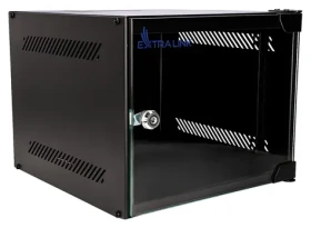 Extralink LITE 4U 10" černá / Rozvaděč / nástěnný / šířka 280 mm / hloubka 310 mm / skleněné dveře (EX.28815)