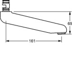 HANSA - Medipro Výtok, chrom 02692000