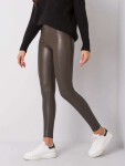 Dámské legíny RV LG 6007.11 Tmavá khaki zelená - Rue Paris S khaki-tm.Zelená
