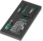 Wera Tool-Check PLUS / Sada bitů s ráčnou / Kraftform Compact 60 / 57 dílů / 1/4" / černo-zelená (05150150001)
