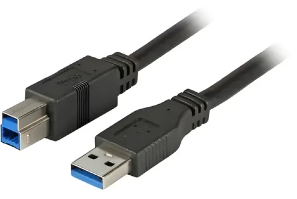 EFB USB3.0 černý / USB kabel / USB-A/USB-B / 3 m / 5 Gbit/s (K5236.3)