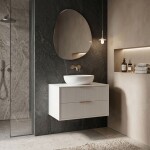 REA - Koupelnová skříňka pod umyvadlo Mono 80cm White REA-M0403