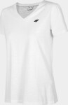 Dámské tričko 4F TSD002 Bílé Bílá