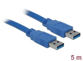 Delock USB-A - USB-A 3.0 modrá / USB kabel / 5 m (82537)