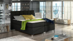Boxspring Basilio Rozměr: 180 x 200 cm, látka: Riviera 36, Varianta: Bez LED osvětlení