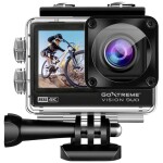 GoXtreme GoXtreme Vision Duo 4K Sportovní outdoorová kamera 4K, duální displej, chráněné proti stříkající vodě, odolné p