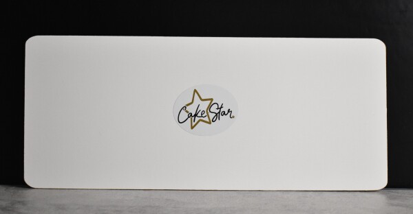 Cake Star Tác pevný dřevovláknitý bílý 15x35cm