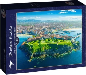 BLUEBIRD Puzzle Pohled na Gijón, Španělsko