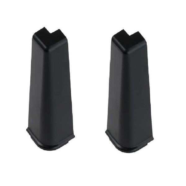 Rohová spojka vnější Hi-Line 90 černá - 2 ks