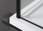 POLYSAN - ZOOM BLACK boční stěna 900, čiré sklo ZL3290B