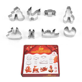 Cake star Vánoční vykrajovátka sada 8ks 3D