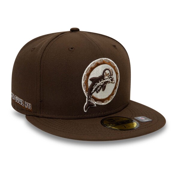 New Era Pánská kšiltovka Miami Dolphins NFL Walnut Super Bowl VII 59FIFTY Fitted Velikost: 7 3/8