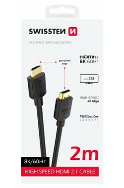 Swissten Hdmi kabel kabel 4K 60Hz