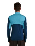 ICEBREAKER Mens Mer 200 Realfleece Descender LS Half, Arctic/Atlantis/Cb (vzorek) velikost: M