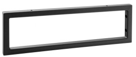 AQUALINE - Podpěrná konzole 440x150x20, lakovaná ocel, černá mat, 1 ks VG4415