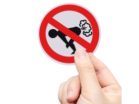 Dovoz Samolepka zákaz prdění
