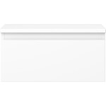 MEXEN/S - Orio koupelnová skříňka pod umyvadlo 50 cm s deskou, 1 šuplík, bílá mat 91A10-05023-1-BFC01