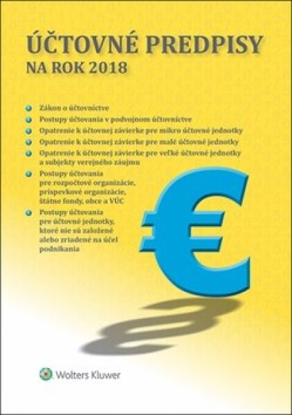 Účtovné predpisy na rok 2018