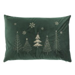 Chic Antique Povlak na polštář Aix Christmas trees 50 × 35 cm, zelená barva, textil
