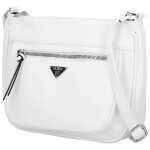 Trendy dámská koženková crossbody kabelka Betty, bílá