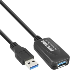 InLine USB-A černá / Prodlužovací kabel / USB-A / USB 3.2 Gen 1 / 5 Gbit/s / 5 m (35650)