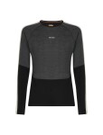 ICEBREAKER Mens 200 Oasis+ LS Crewe, Black/Jet Hthr/Undyed/Cb (vzorek) velikost: M