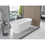 MEXEN - Yara volně stojící vana reliéf 170 x 75, bílá, bez krytky přepadu a zátky 52861707500-SS