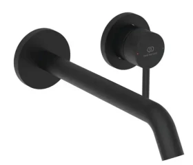 Ideal Standard - Umyvadlová baterie pod omítku, 2-otvorová instalace, hedvábná černá (BD848XG)