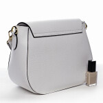 Nepřehlédnutélná kožená crossbody Albina, bílá